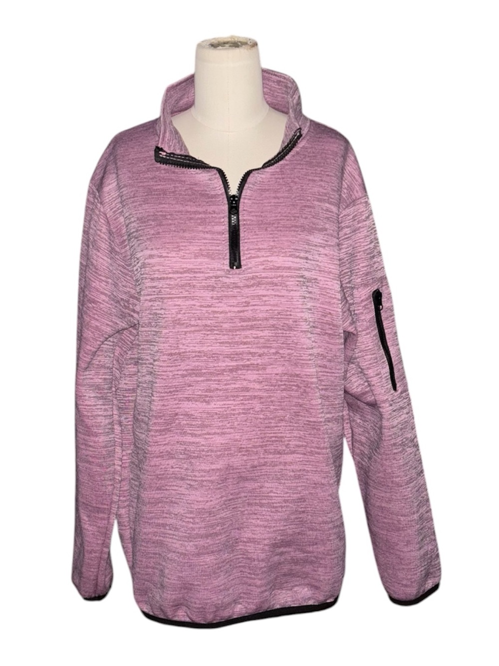 Jackson Hole Pink Space Dyed Pullover Quarter-Zip
